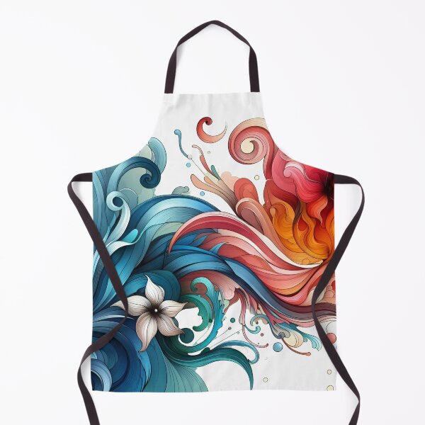 Item preview, Fiery Chill: Abstract Hot and Cold Background designed and sold by daruneenok.