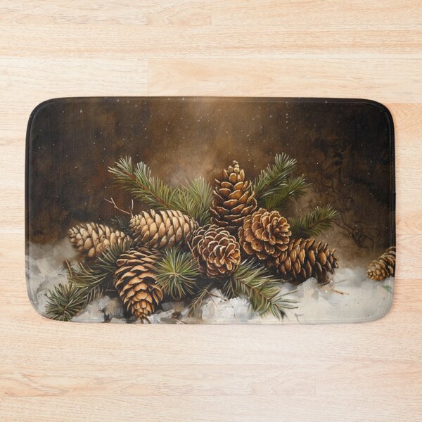 Item preview, Christmas Pine Cones On Snow designed and sold by OLAIZA.
