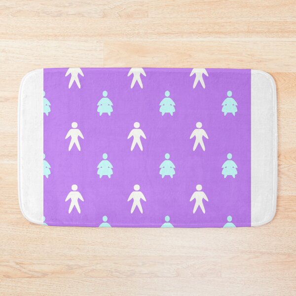 Item preview, Electric Gridlock Blue and White Dancers on Purple designed and sold by youme63.