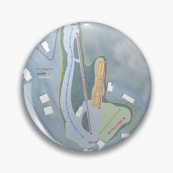 Artikelvorschau, Ski Sapphire Resort Trail Map entworfen und verkauft von Mapsynergy.