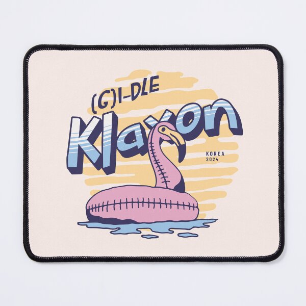 Aperçu de l'œuvre G Idle Klaxon texte typographique Neverland kpop morcaworks créée et vendue par Morcawork.