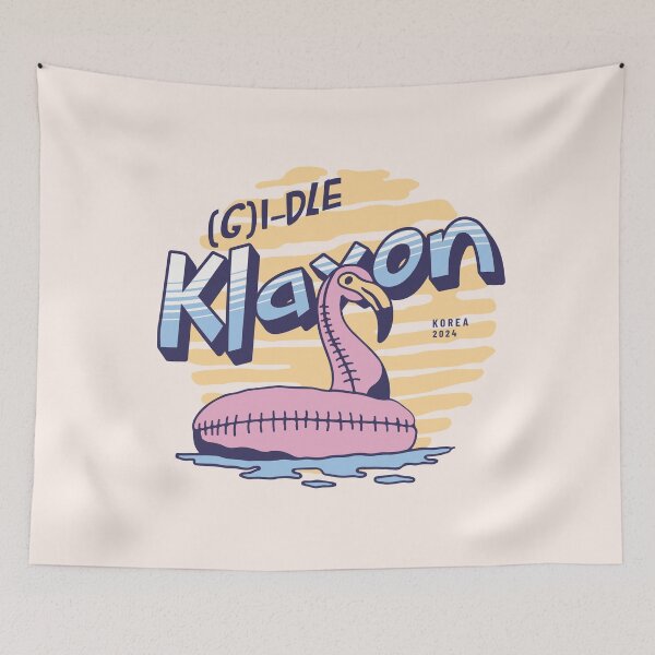 Item preview, G Idle Klaxon typography text neverland kpop morcaworks designed and sold by Morcawork.