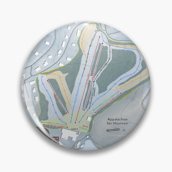 Item preview, Appalachian Ski Mountain Resort Trail Map designed and sold by Mapsynergy.