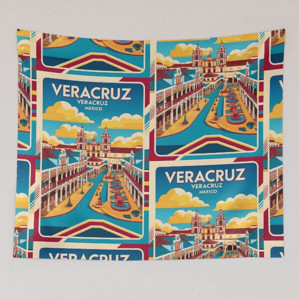 Item preview, Veracruz Veracruz Mexico Vintage Travel Tourism  designed and sold by TravelersGems.