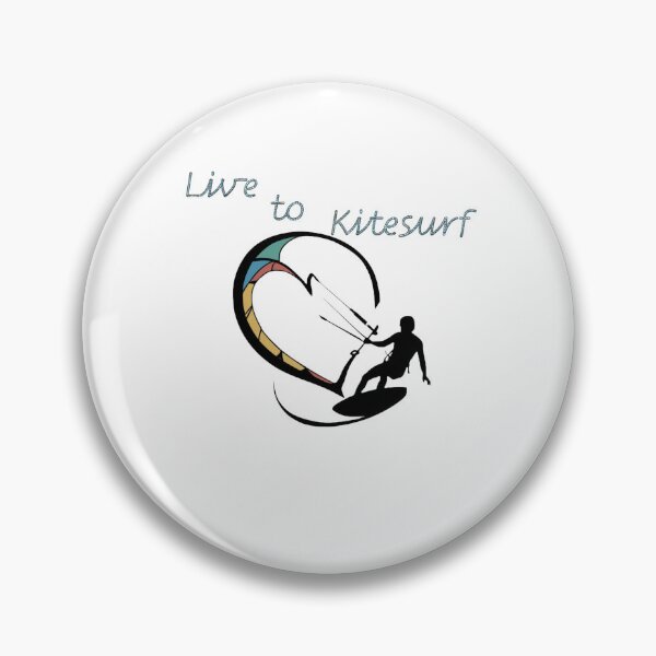 Item preview, Kitesurfing Heart Silhouette - Live to Kitesurf Design  designed and sold by StyleFused.