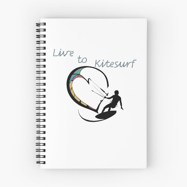 Item preview, Kitesurfing Heart Silhouette - Live to Kitesurf Design  designed and sold by StyleFused.
