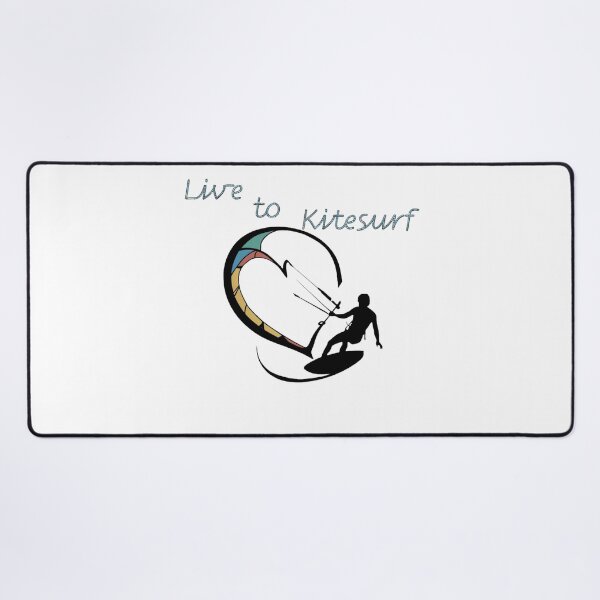 Item preview, Kitesurfing Heart Silhouette - Live to Kitesurf Design  designed and sold by StyleFused.