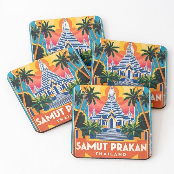 Item preview, Samut Prakan Thailand Vintage Travel Tourism designed and sold by TravelersGems.