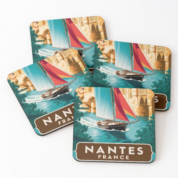 Item preview, Nantes Cathedral France Vintage Travel Tourism  designed and sold by TravelersGems.