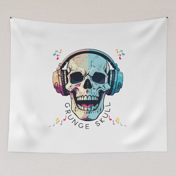 Item preview, Grunge Skull DJ designed and sold by Quirky Dez.