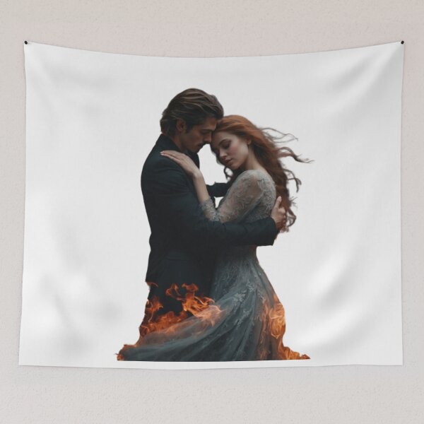 Item preview, Fiery Embrace: A Dance of Flames and Passion designed and sold by ROHIT GUPTA.