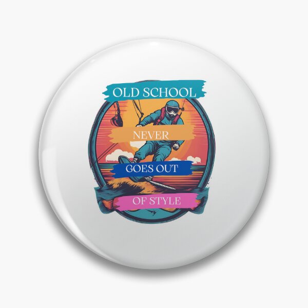Item preview, classic 80s and 90s retro kitesurf design - old school never goes out of style designed and sold by StyleFused.