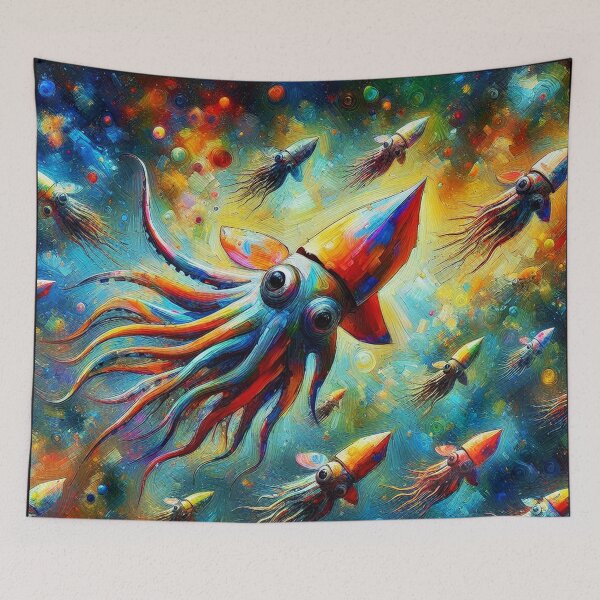 Item preview, Squids in the space - Lulas no espaço designed and sold by Helios Be. Lavsh.