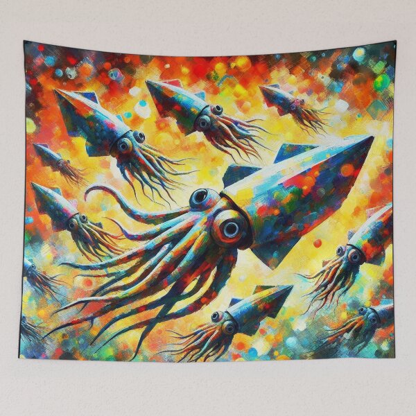 Item preview, Squids in the space - Lulas no espaço v2 designed and sold by Helios Be. Lavsh.