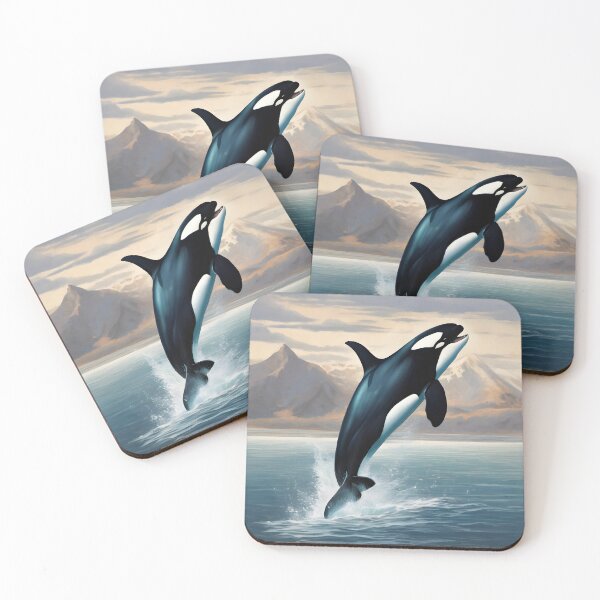 Item preview, Orcinus orca jumping out of the water. designed and sold by Vetagio.