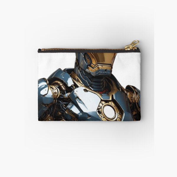 Item preview, "Futuristic Armored Robot with Golden and Blue Accents" designed and sold by ROHIT GUPTA.