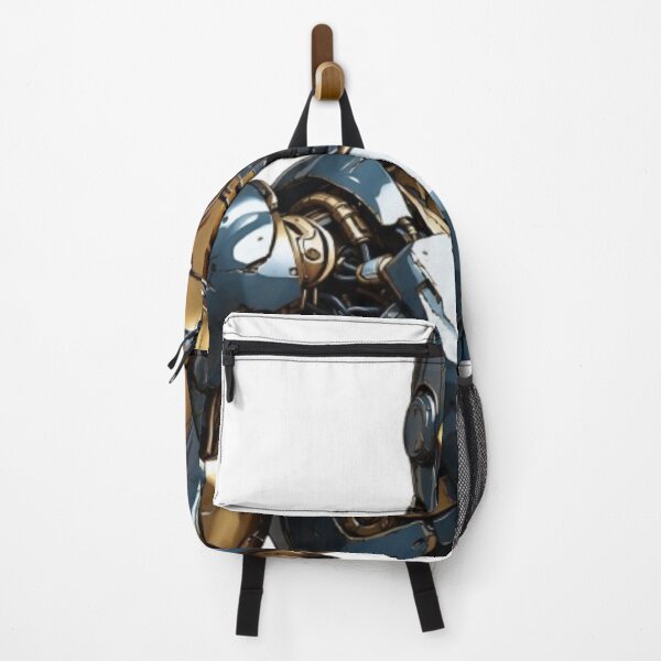 Item preview, "Futuristic Armored Robot with Golden and Blue Accents" designed and sold by ROHIT GUPTA.
