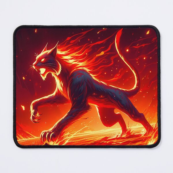 Item preview, Lava Fire Lynx, Ai Generated Art designed and sold by ACC .