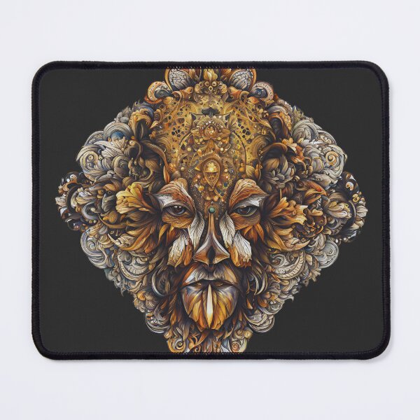 Item preview, Intrigue your senses with Auric Enigma, a captivating abstract design featuring a golden head. designed and sold by FitEnvy.