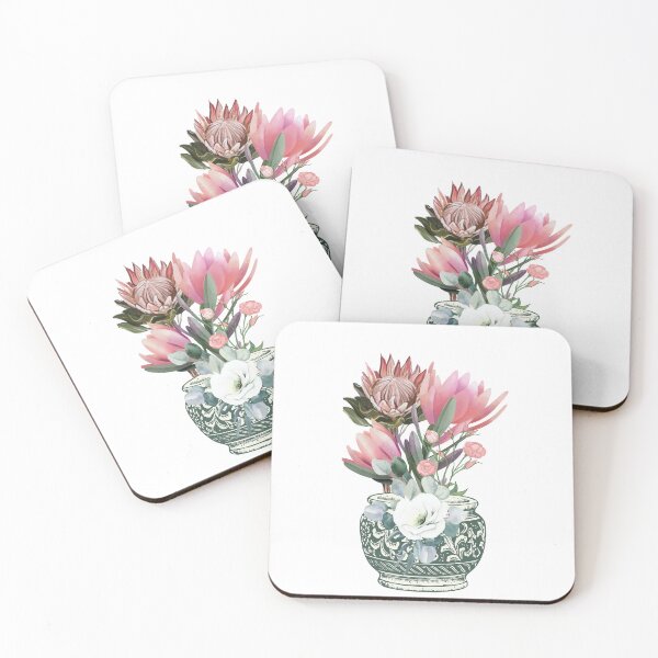 Item preview, Vase of proteas and Lisianthus designed and sold by Yeyishop.