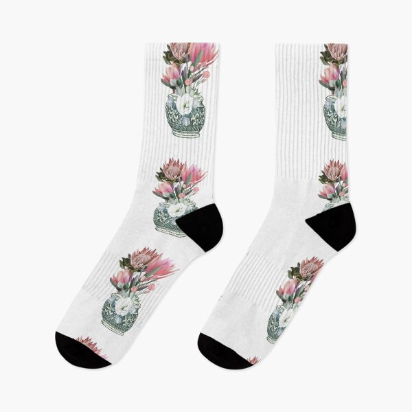 Item preview, Vase of proteas and Lisianthus designed and sold by Yeyishop.