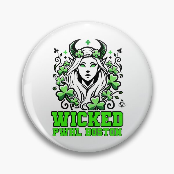 Item preview, Embrace the spirit of Boston with this unique 'Wicked PWHL Boston' design! Featuring a striking illustration of a fierce character surrounded by shamrocks, this artwork perfectly captures the essence of Boston's vibrant culture and the energy of the Profe designed and sold by ObjCrea123.