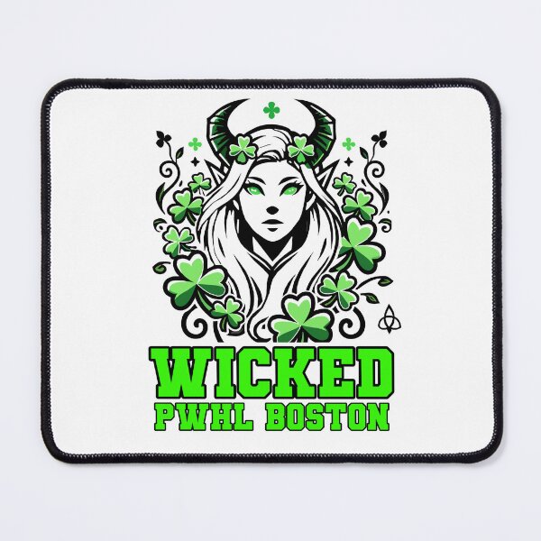 Item preview, Embrace the spirit of Boston with this unique 'Wicked PWHL Boston' design! Featuring a striking illustration of a fierce character surrounded by shamrocks, this artwork perfectly captures the essence of Boston's vibrant culture and the energy of the Profe designed and sold by ObjCrea123.