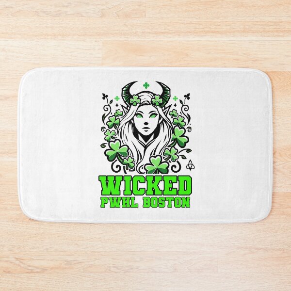 Item preview, Embrace the spirit of Boston with this unique 'Wicked PWHL Boston' design! Featuring a striking illustration of a fierce character surrounded by shamrocks, this artwork perfectly captures the essence of Boston's vibrant culture and the energy of the Profe designed and sold by ObjCrea123.