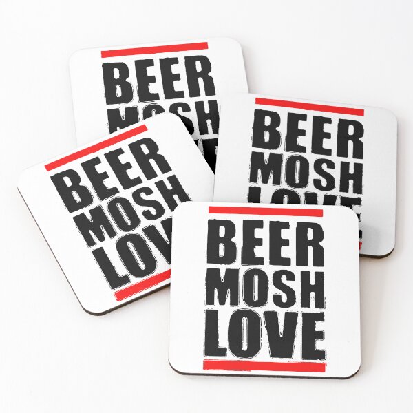 Item preview, beer mosh love black letters designed and sold by manuvila.