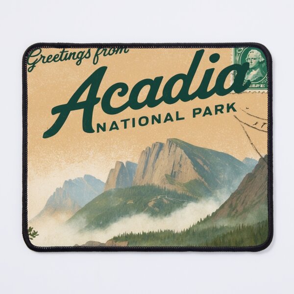 Item preview, Acadia National Park Postcard Vintage Retro Travel Vintage designed and sold by TravelPostcardGems.