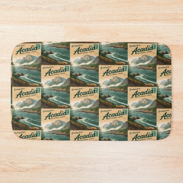 Item preview, Acadia National Park Postcard Vintage Retro Travel Vintage designed and sold by TravelPostcardGems.