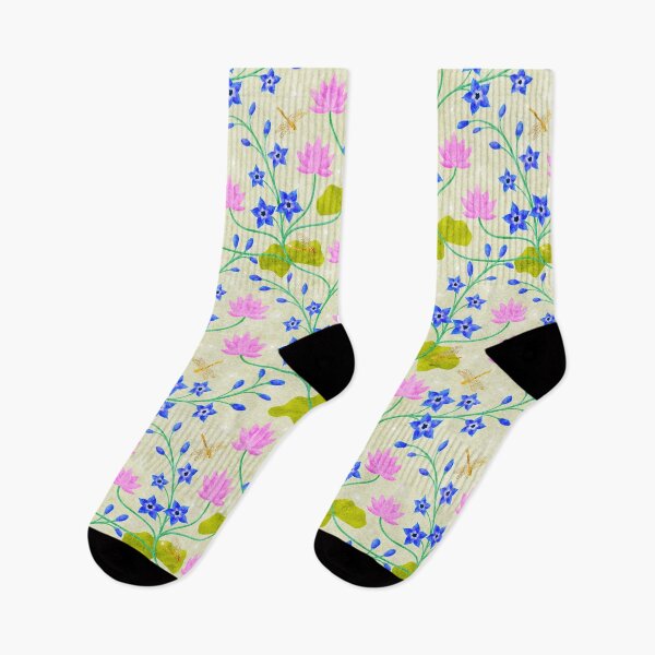 Item preview, Larkspur and Waterlily July Birth Flowers designed and sold by RebeccaFlaherty.