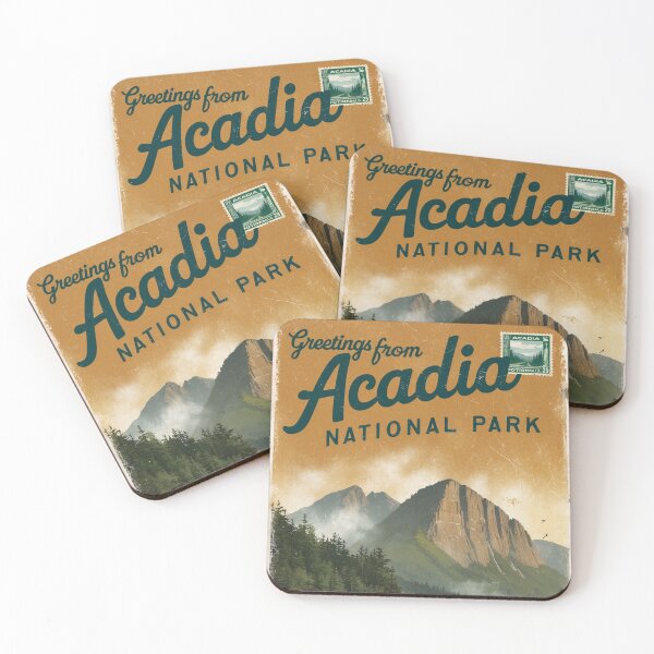 Item preview, Acadia National Park Postcard Vintage Retro Travel Vintage designed and sold by TravelPostcardGems.