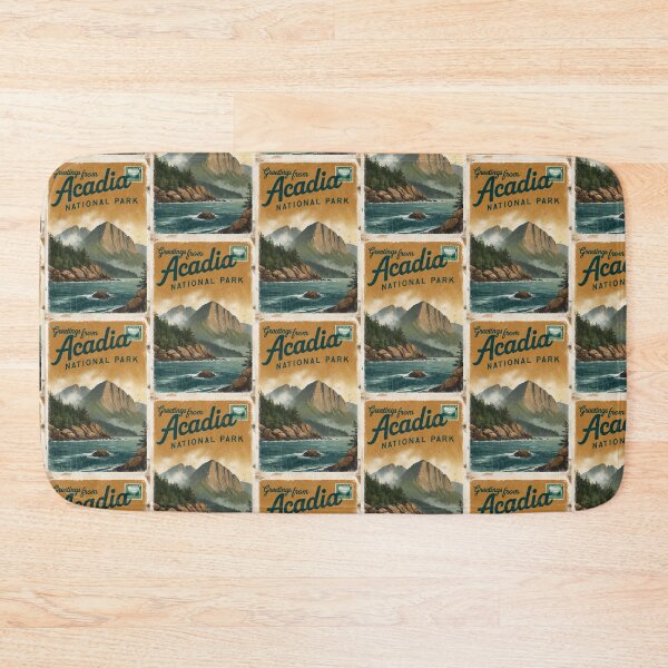 Item preview, Acadia National Park Postcard Vintage Retro Travel Vintage designed and sold by TravelPostcardGems.