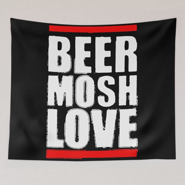 Item preview, beer mosh love white letters designed and sold by manuvila.