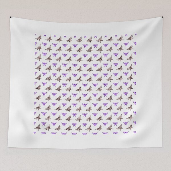 Item preview, Enchanted Flutter Delicate Purple and Brown Butterflies designed and sold by youme63.