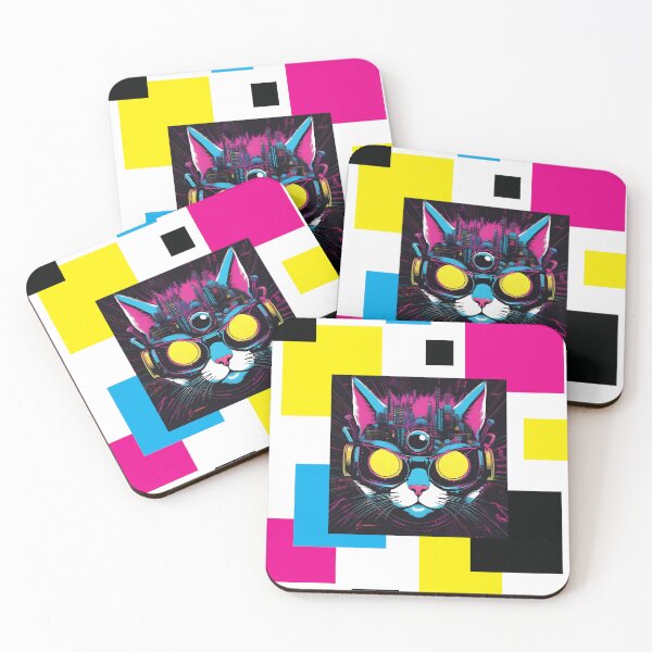 Item preview, Cyber Punk Cat designed and sold by yellowmadcat.