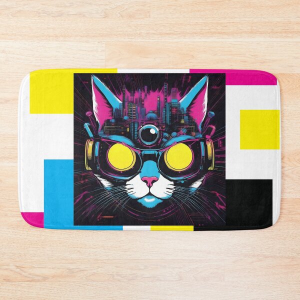 Item preview, Cyber Punk Cat designed and sold by yellowmadcat.