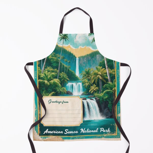 Item preview, American Samoa National Park Postcard Vintage Retro Travel Vintage designed and sold by TravelPostcardGems.