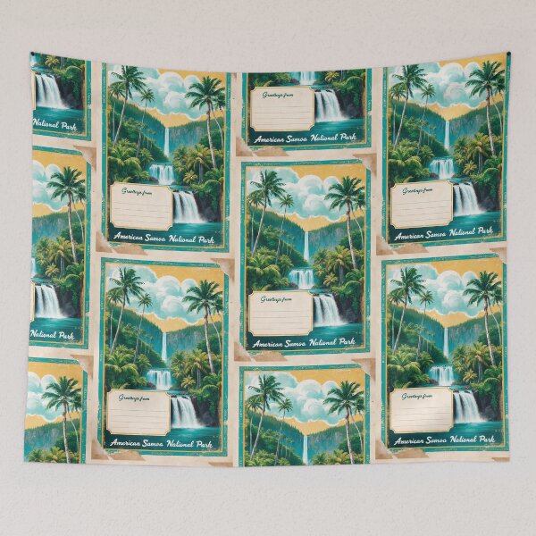 Item preview, American Samoa National Park Postcard Vintage Retro Travel Vintage designed and sold by TravelPostcardGems.