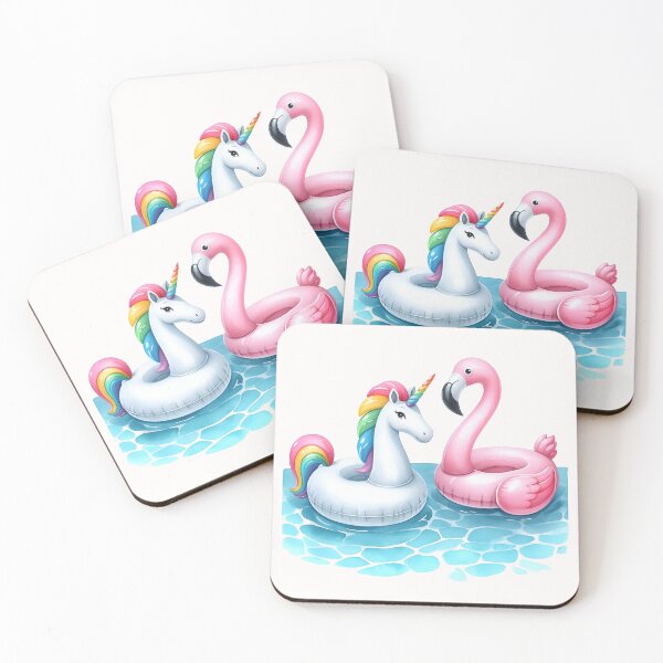Item preview, Floating Flamingo and Unicorn designed and sold by svarupa.