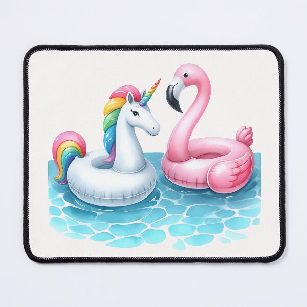 Item preview, Floating Flamingo and Unicorn designed and sold by svarupa.