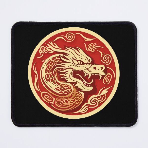 Item preview, Elegant Red Dragon Design - Emblem of Strength and Fortune designed and sold by Umay Eylul Keles.