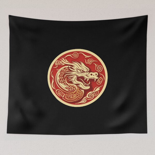 Item preview, Elegant Red Dragon Design - Emblem of Strength and Fortune designed and sold by Umay Eylul Keles.