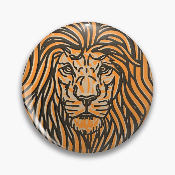 Item preview, Lion wave pattern  geometric print designed and sold by alex-yars.