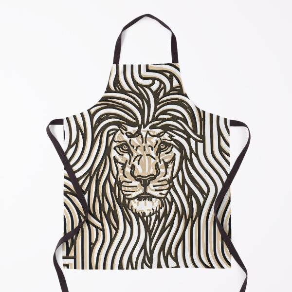 Item preview, Lion wave pattern geometric print designed and sold by alex-yars.
