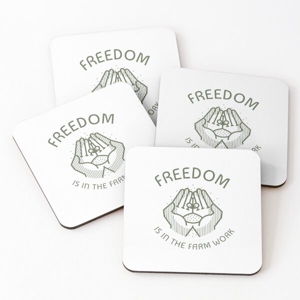 Item preview, FREEDOM IS IN THE FARM WORK designed and sold by InkBarn.