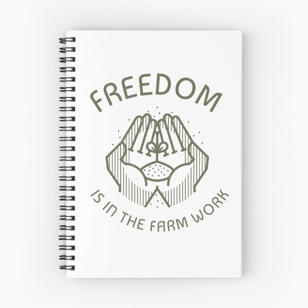 Item preview, FREEDOM IS IN THE FARM WORK designed and sold by InkBarn.