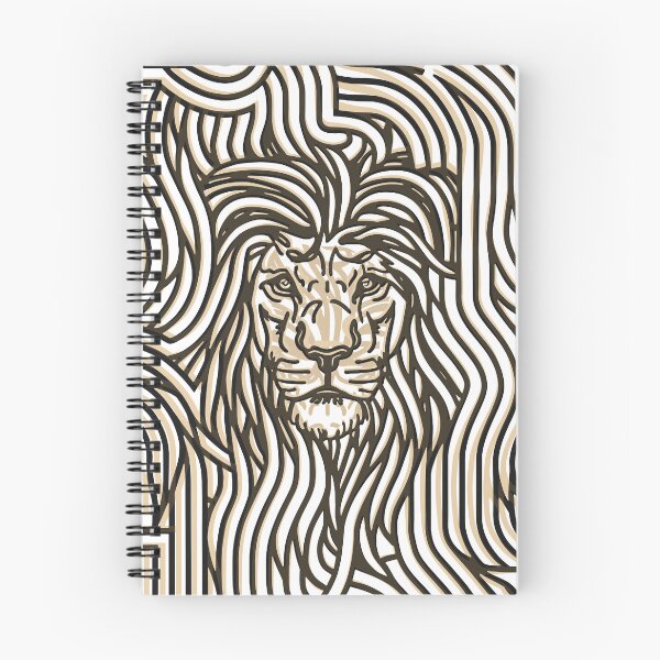 Item preview, Lion wave pattern  geometric print designed and sold by alex-yars.