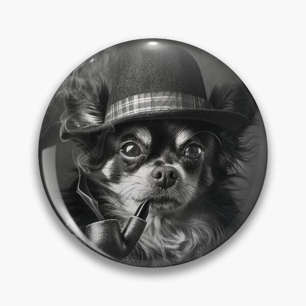 Artikelvorschau, Gangster-Chihuahua-Porträt entworfen und verkauft von NuWaveArt.